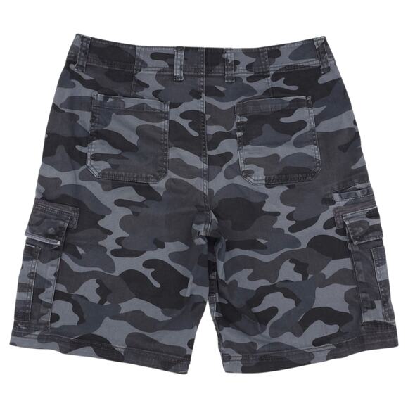 Sun + Stone Cargo Shorts Mens 34 Camo Camouflage Pockets Casual Modern Outdoor - Picture 9 of 13